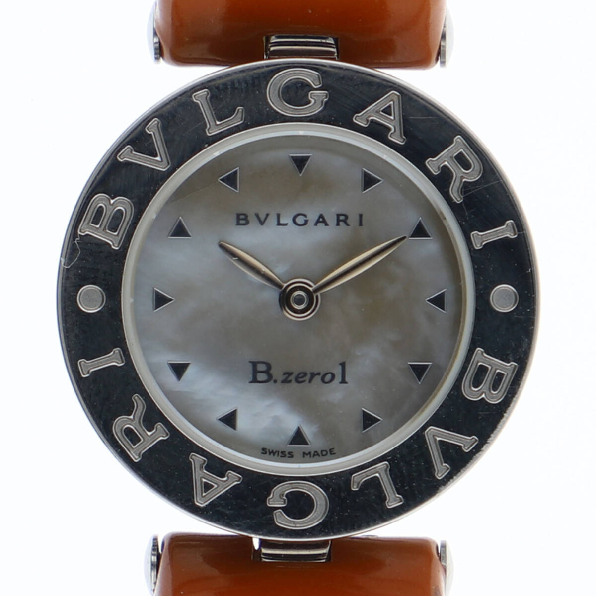BVLGARI ブルガリ BZ22S B-ZERO1 イエローシェルダイヤル SS/レザー クオーツ レディース【126049】拍卖