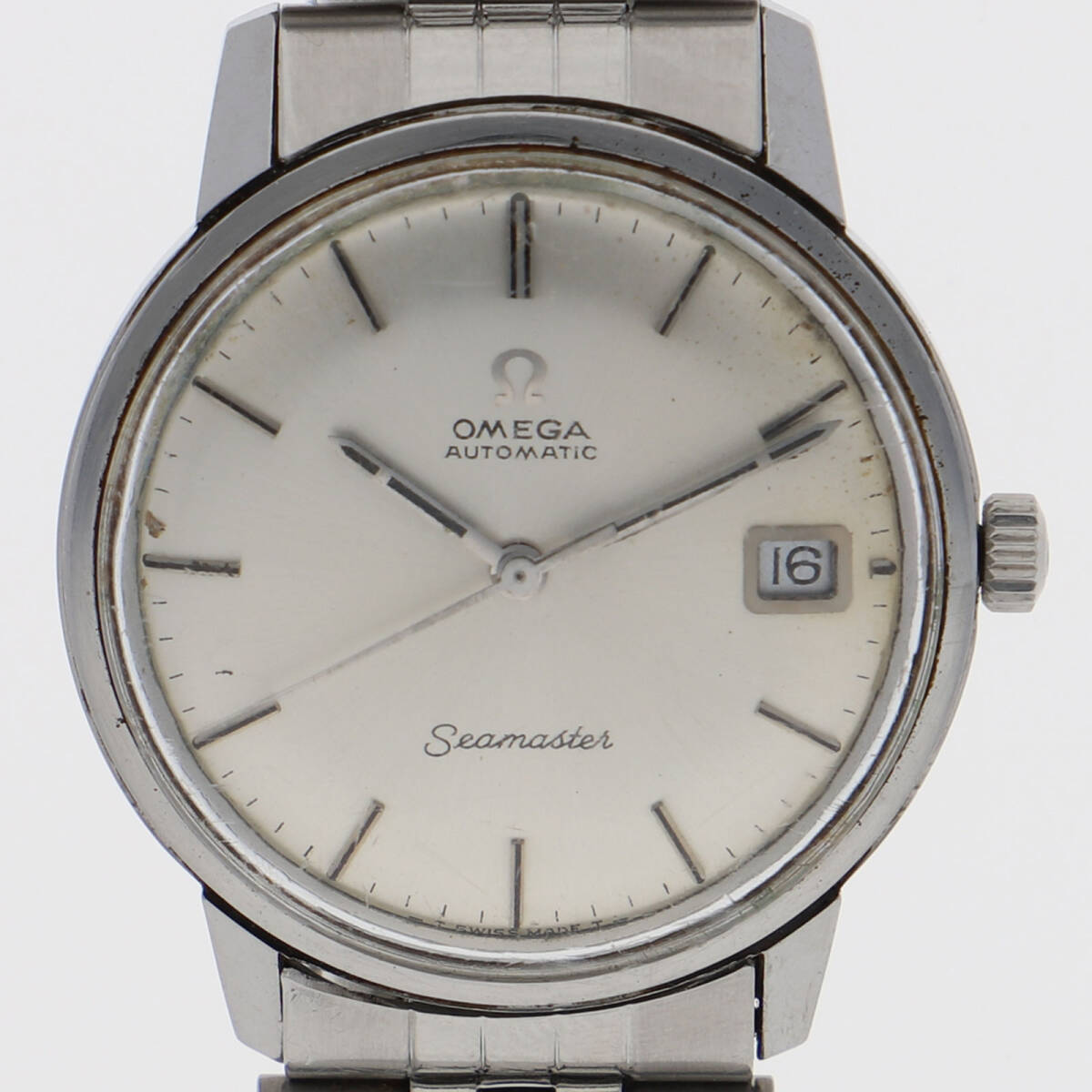 OMEGA オメガ シーマスター シルバーダイヤル SS 自動巻き メンズ【126023】拍卖