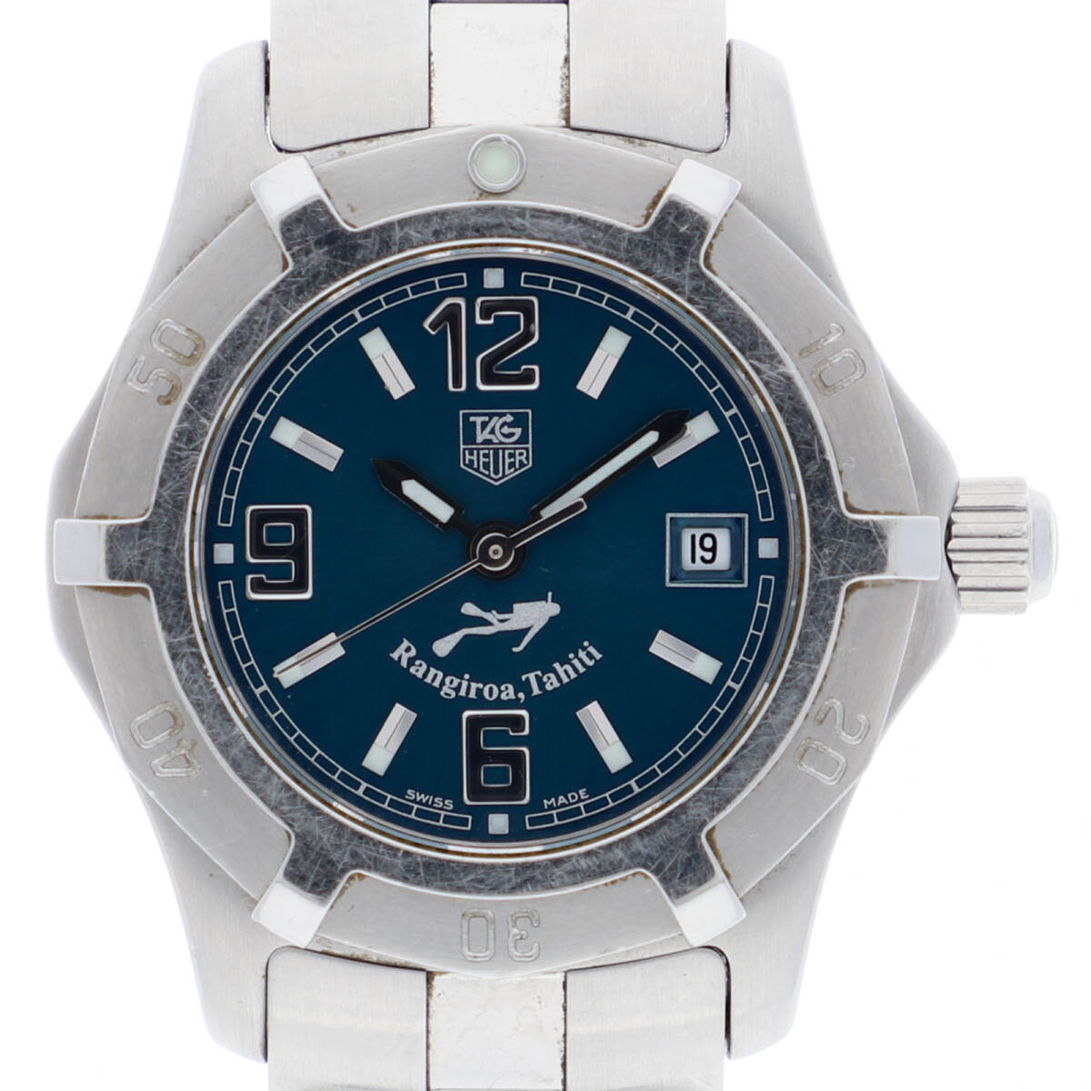 TAG HEUER タグホイヤー WN131A アクアレーサー グリーンダイヤル SS クオーツ レディース【125661】拍卖