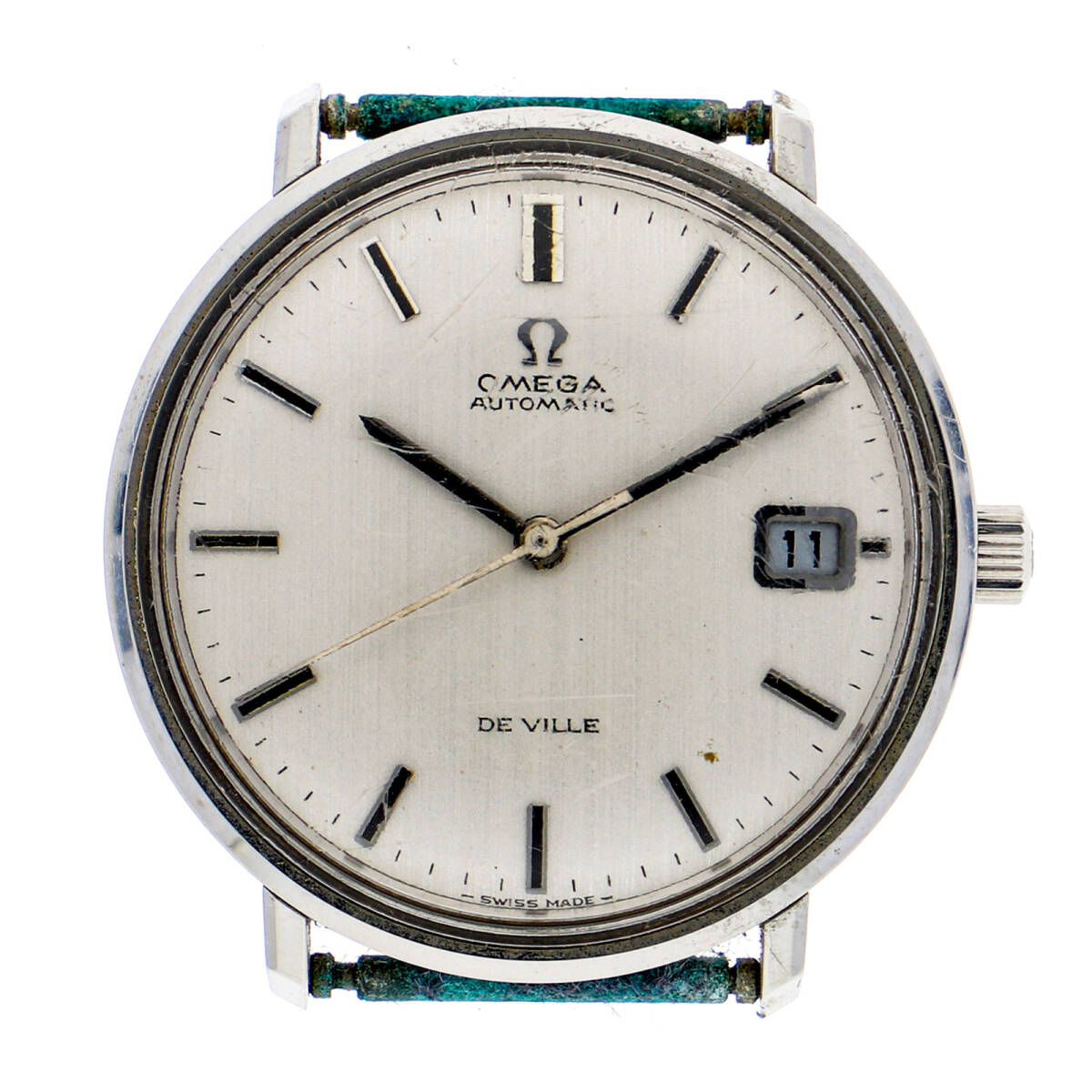 OMEGA オメガ T00L106 デヴィル ケースのみ シルバーダイヤル SS 自動巻き メンズ【126408】拍卖