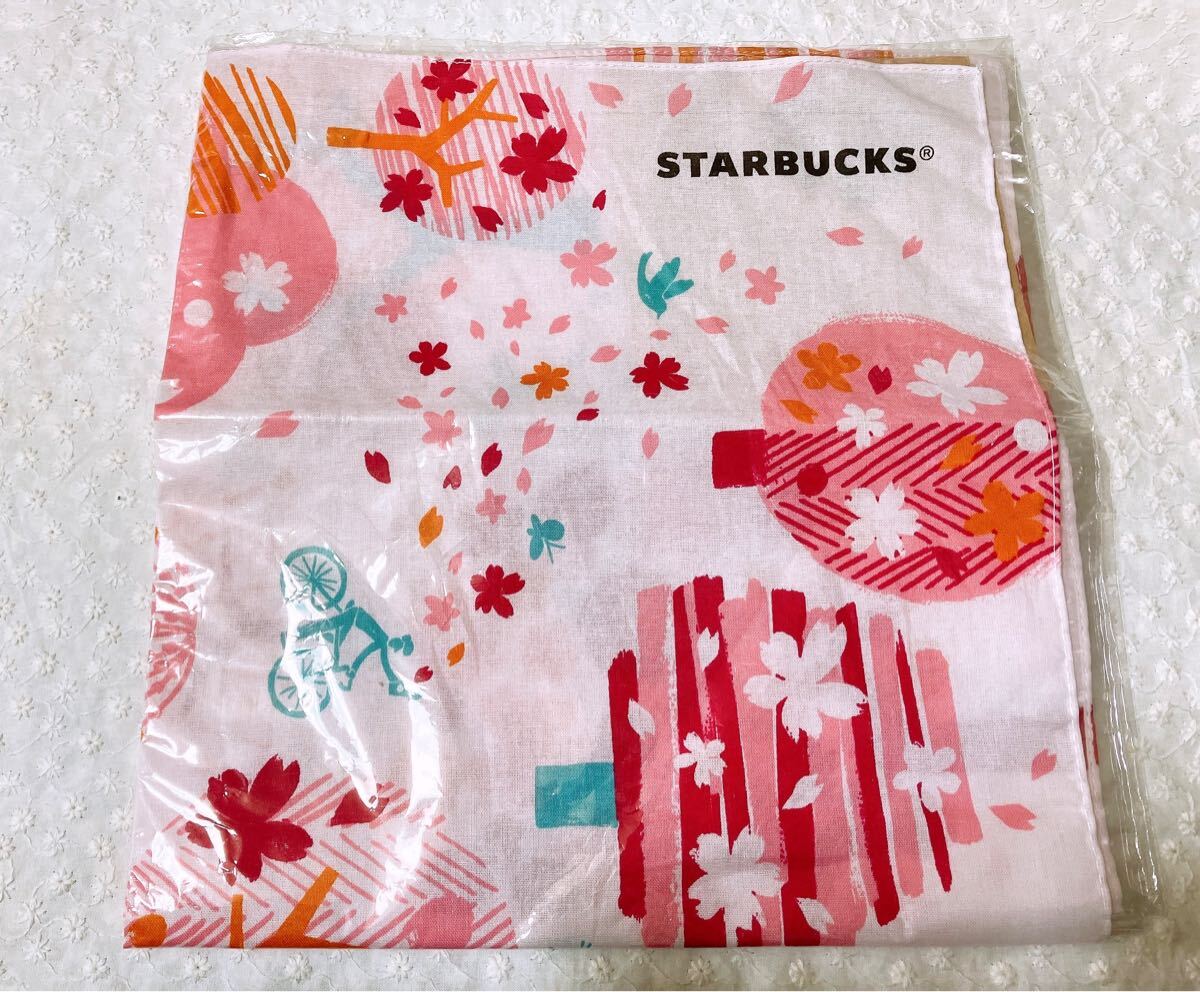 新品未開封 スターバックス さくらクロス 2018 風呂敷 マルチクロス STARBUCKS COFFEE 桜拍卖
