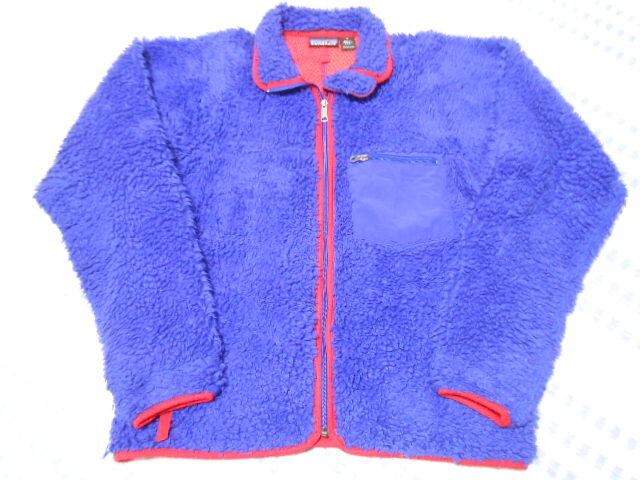 00年USA製!パタゴニア レトロパイル カーディガン ブルー M ダスパーカ グリセード 初代レプリカ アメリカ製拍卖