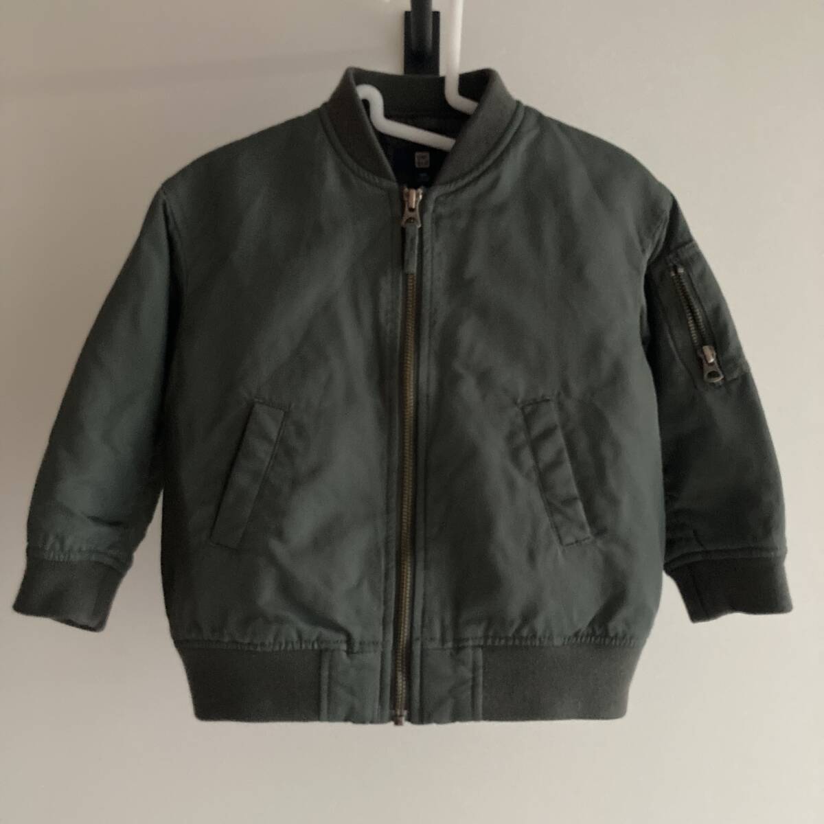 UNIQLO KIDS 424714 MA-1ブルゾン 09 BLACK 100 USED ユニクロ キッズ拍卖