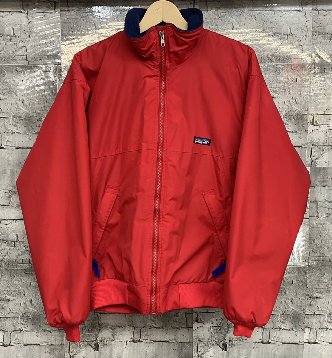 Patagonia パタゴニア シェルドシンチラジャケット 28121 USA製 ナイロン フリース サイズSレッド 店舗受取可拍卖