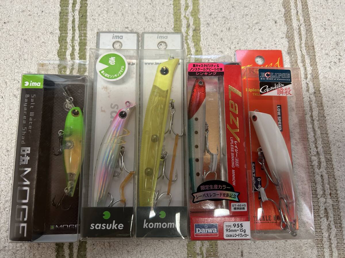 送料込み! シーバスルアー5点セット 未使用拍卖
