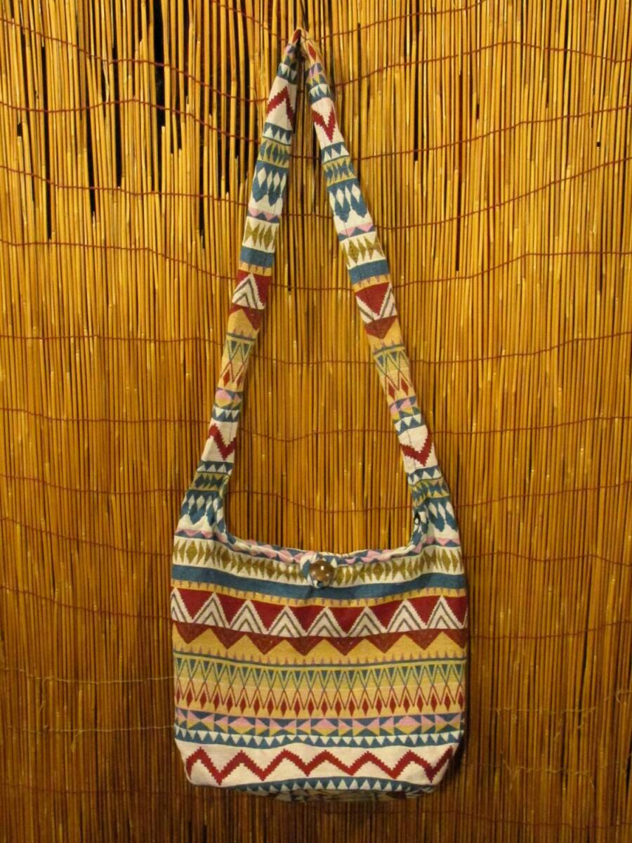 ⑧新品*男女兼用*コットン素材*織り柄*ショルダーバッグ拍卖