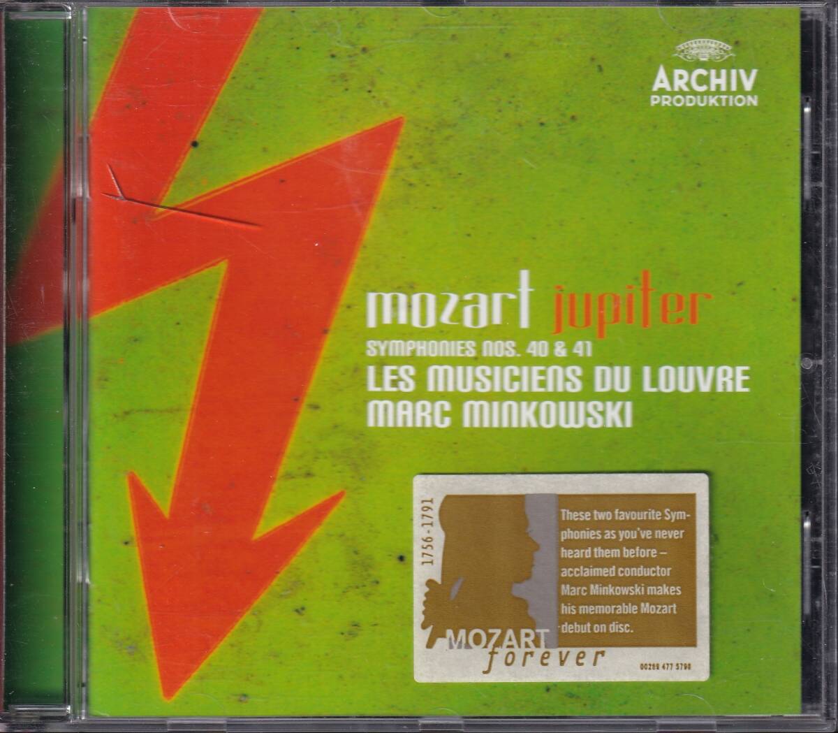 *ミンコフスキ指揮ルーヴル宮音楽隊~モーツァルト:交響曲第40番,第41番『ジュピター』,歌劇『イドメネオ』~バレエ音楽拍卖