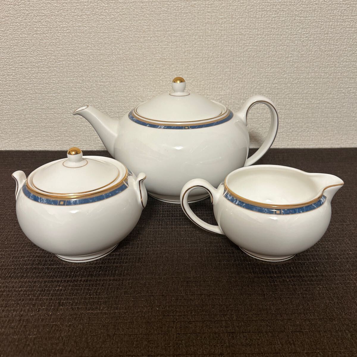 ウェッジウッド カンタータ ティーポット シュガーポット クリーマー拍卖