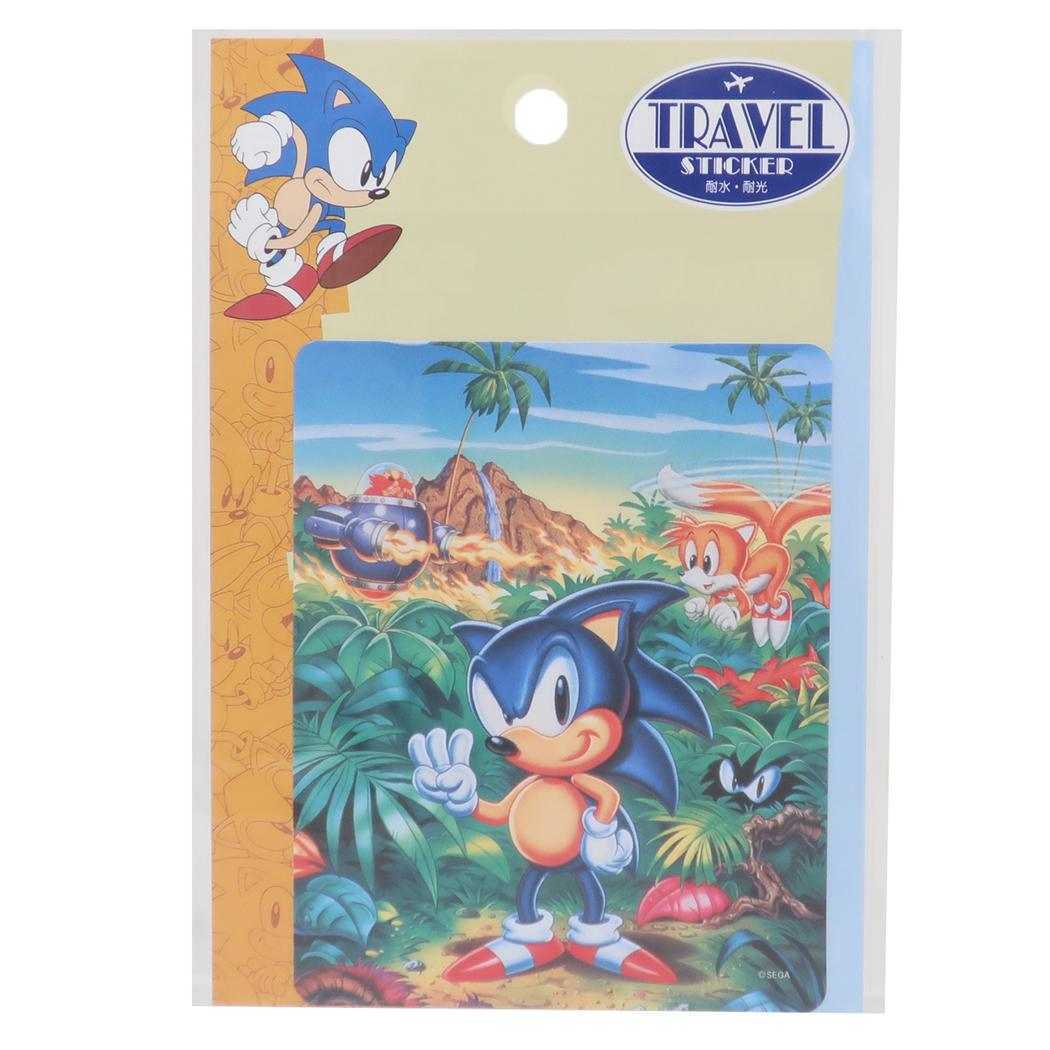 ソニック ザ ヘッジホッグ ダイカットシール トラベルステッカー ANGEL ISLAND エンスカイ 耐水 耐光 キャラクター拍卖