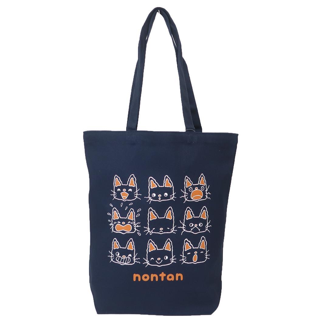 ノンタン トートバッグ 帆布トート にんにん NV ワタナベ 手提げかばん 絵本キャラクター グッズ拍卖