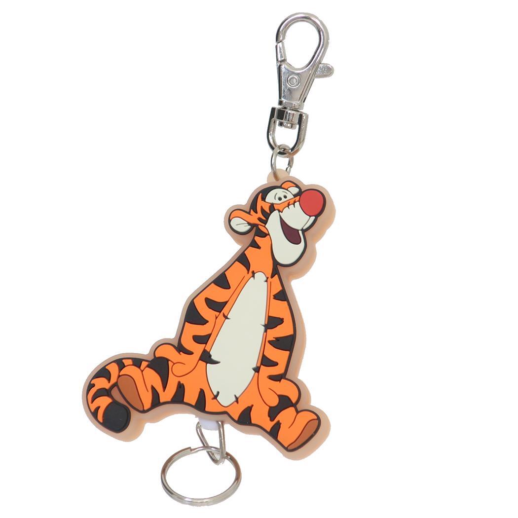 くまのプーさん キーリング ラバーリールキーホルダー ティガー ディズニー エスケイジャパン 鍵ホルダー キャラクター グッズ拍卖