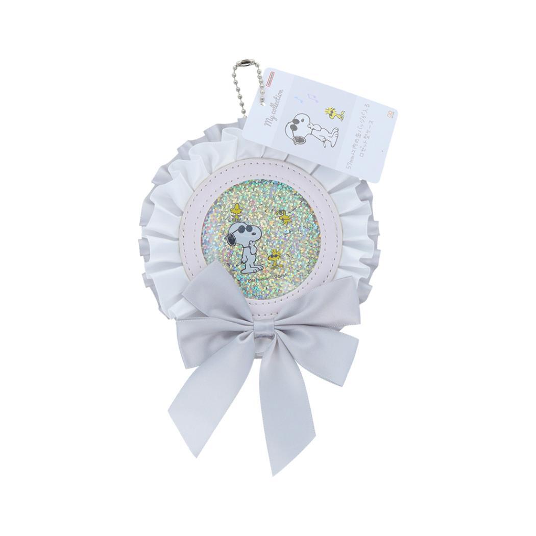 スヌーピー キーチェーン ロゼット型缶バッジケース MC3 ピーナッツ サンスター文具 かわいい キャラクター グッズ拍卖