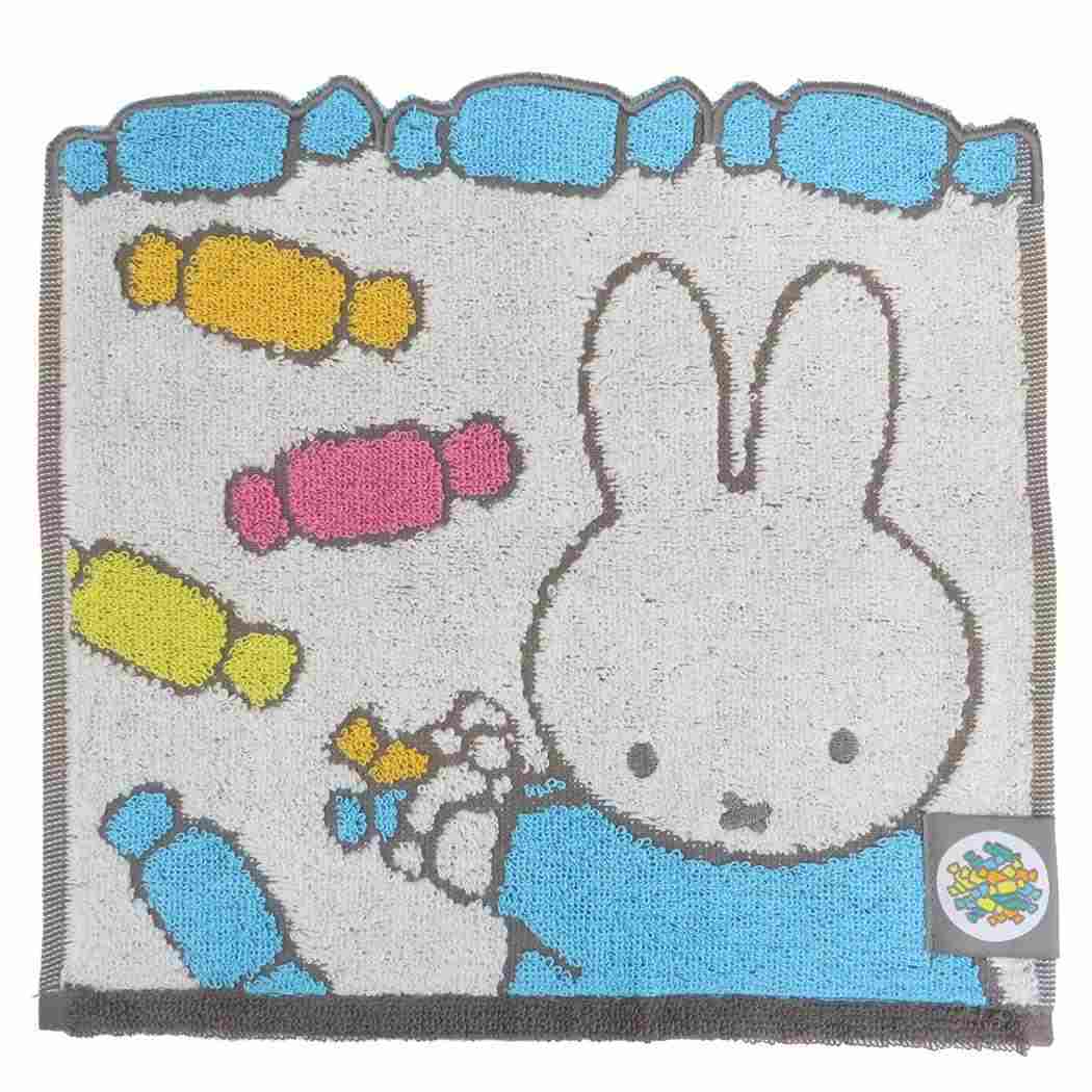 ミッフィー ミニタオル ジャガードハンカチタオル オーガニックコットン ミッフィーとキャラメル ディックブルーナ 丸眞 汗拭きタオ拍卖