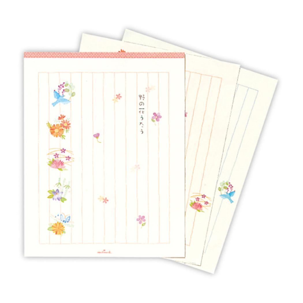 便箋 レターパッド 野の花うたう3 日本ホールマーク 手紙 便せん グッズ拍卖