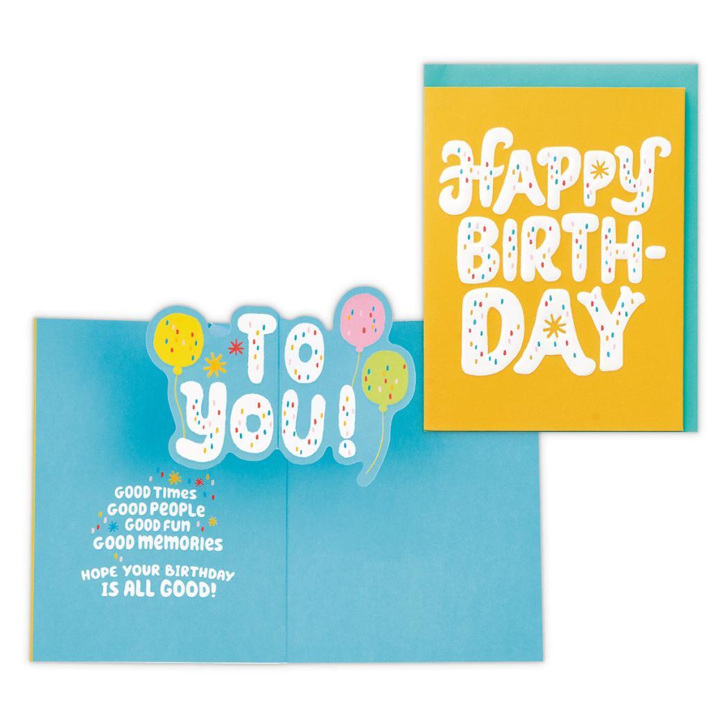 グリーティングカード 誕生お祝い 立体カード US レタリングハッピーバースデー 日本ホールマーク バースデーカード メッセージカ拍卖