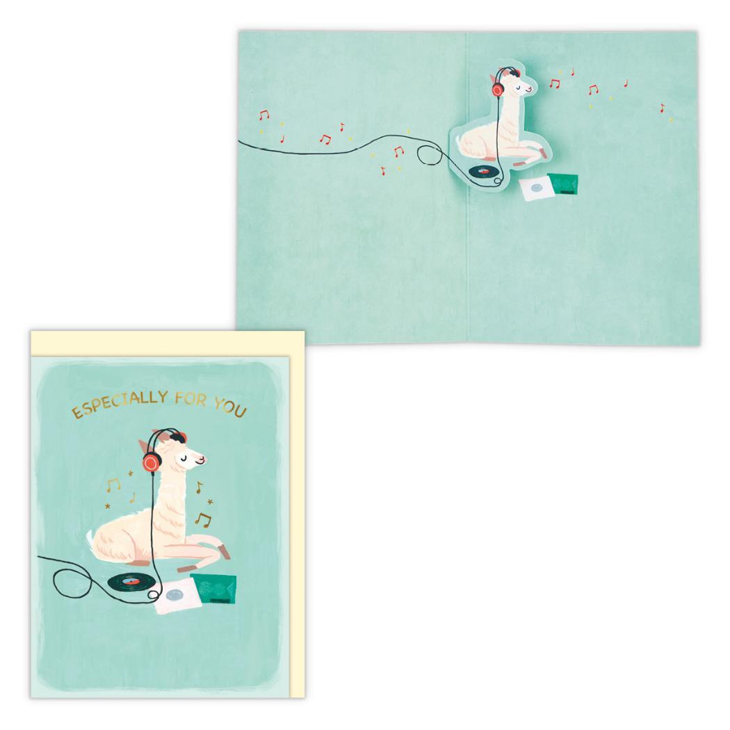 グリーティングカード 多目的 立体カード US ミュージックアルパカ 日本ホールマーク お礼 お祝い メッセージカード グッズ拍卖