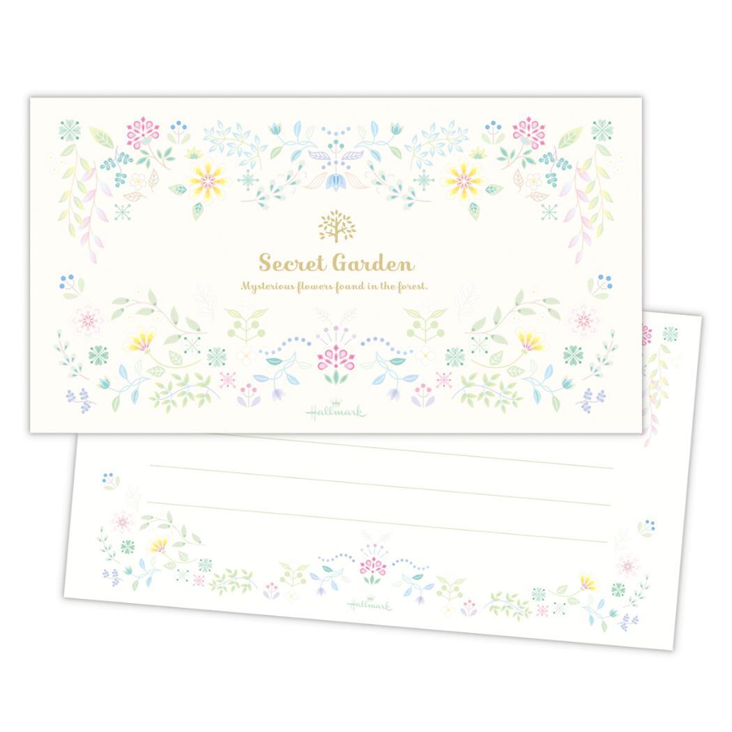 便箋 一筆箋 シークレットガーデン 日本ホールマーク 便せん おしゃれ グッズ拍卖