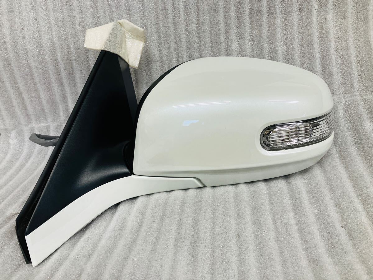未使用保管 スズキ スイフト ZC71系 左ドアミラー ウインカー付き 寒冷地ミラーヒーター ホワイトパール 027393拍卖