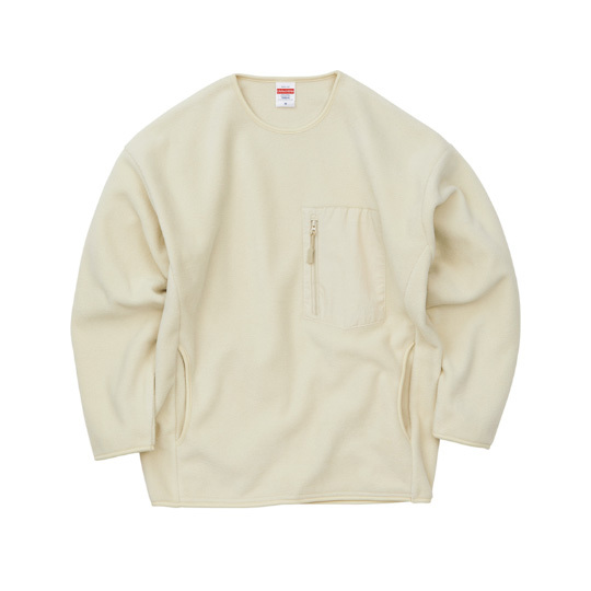 マイクロフリース クルーネック シャツ(一重)UnitedAthle7098 ホワイト Mサイズ拍卖