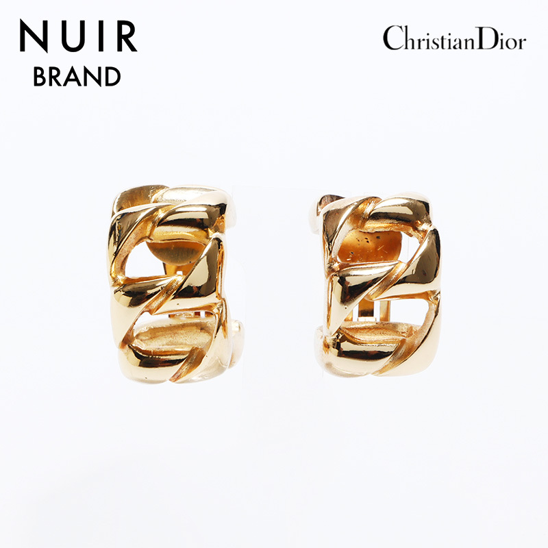 クリスチャンディオール Christian Dior イヤリング チェーン ゴールド拍卖
