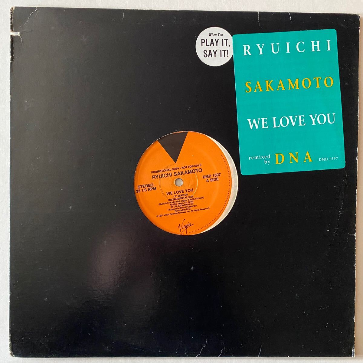 Rare! RYUICHI SAKAMOTO 坂本龍一 WE LOVE YOU / MERRY CHRISTMAS MR. LAWRENCE - US ORIGINAL PROMO PRESS - 戦場のメリークリスマス YMO拍卖