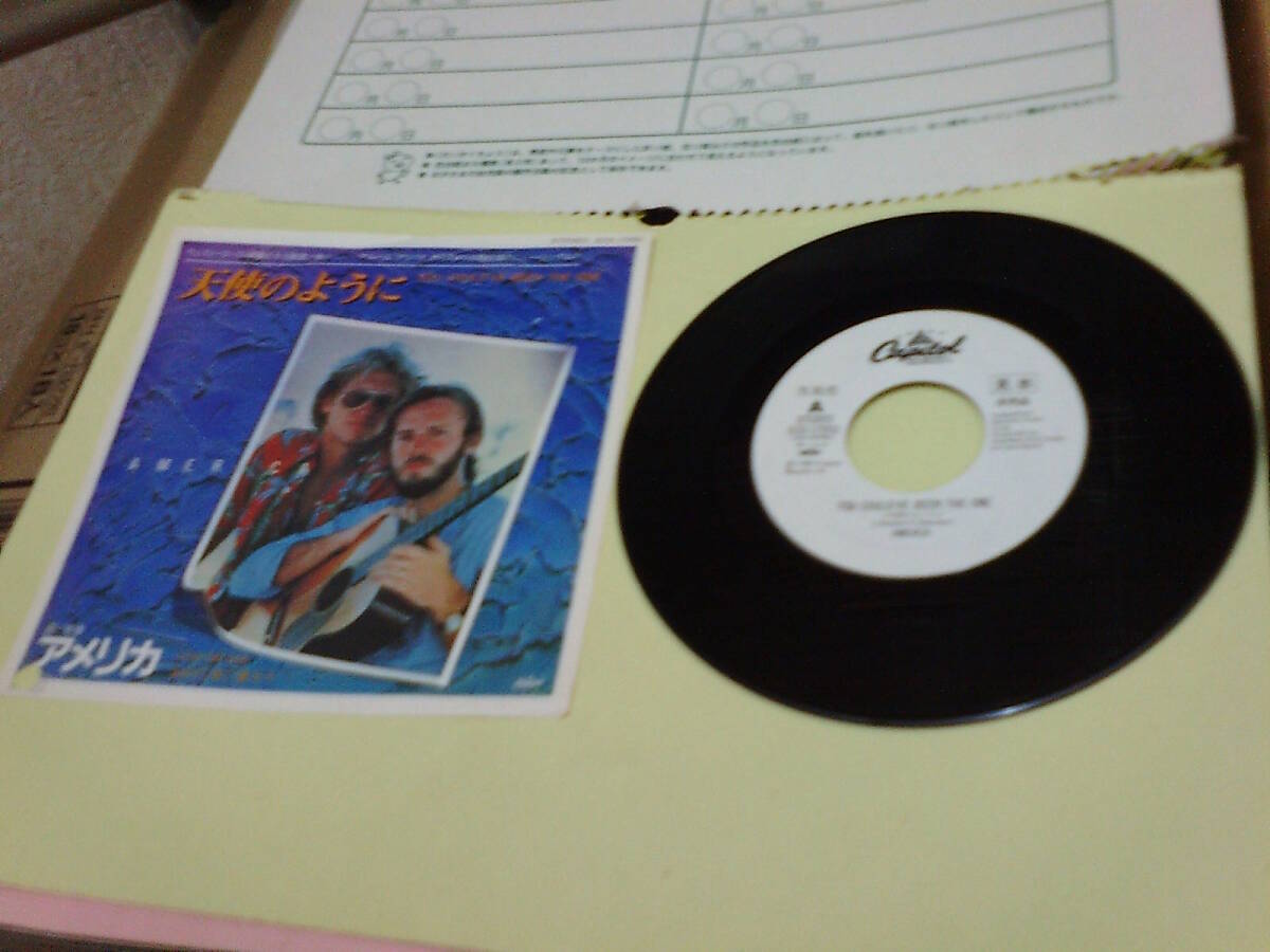 アメリカ:天使のように / あの汽車に乗ろう;国内キャピトル非売品「見本」盤45回転17cmシングル // ECS-17052拍卖