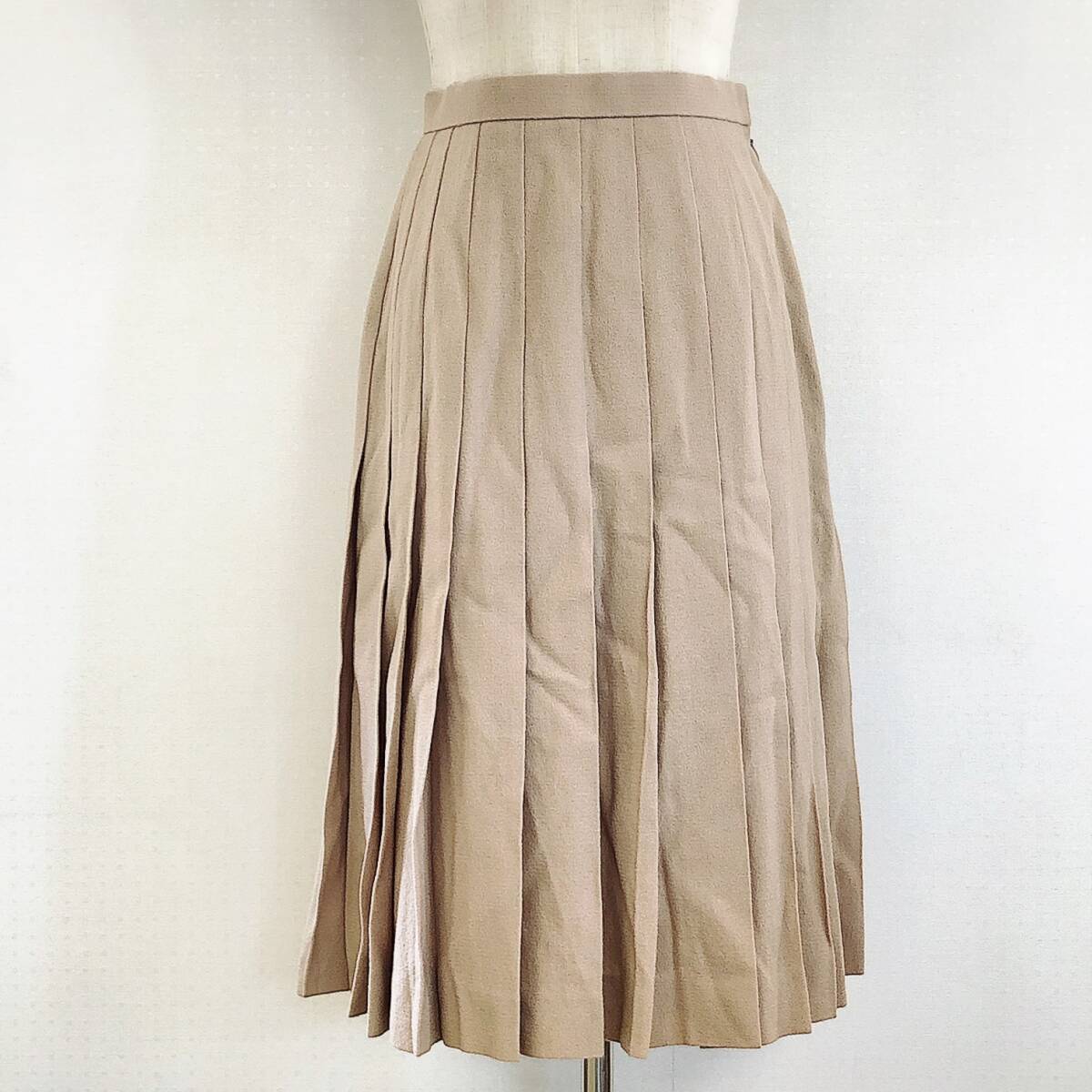 Y1274 美品 Joconde レディース スカート プリーツスカート 膝丈 厚手 裏地 ファスナー・ホック シンプル カジュアル おしゃれ 秋冬 拍卖