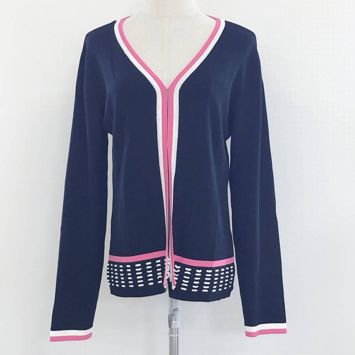 YX1378 IMAGINI レディース トップス カーディガン 長袖 薄手 伸縮性 ホック L シンプル おしゃれ カジュアル あたたか 春秋拍卖