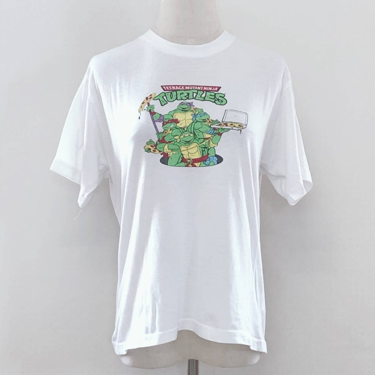 YX1544 niokelodeon レディース トップス シャツ 半袖 薄手 伸縮性 丸首 ホワイト 白 プリント シンプル カジュアル おしゃれ 涼しげ 夏拍卖