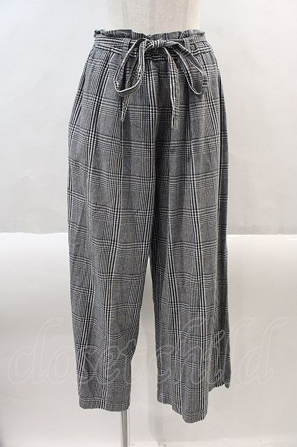 PINK HOUSE / グレンチェックパンツ 黒チェック I-24-08-23-080-LO-PA-HD-ZT430拍卖