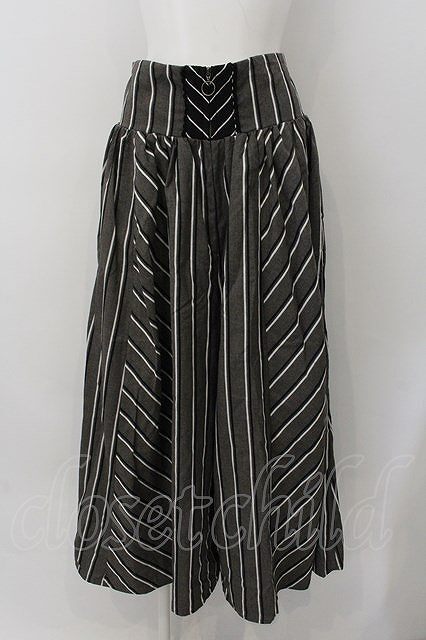 axes femme / フロントジップワイドパンツ M グレー O-24-11-20-097-AX-PA-OW-ZT263拍卖