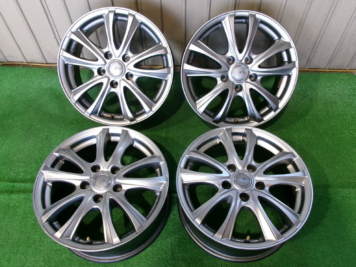 美品 SIBILLA 16インチホイール 16X6.5J+38 5H PCD114.3 4本セット Y7.0144 拍卖