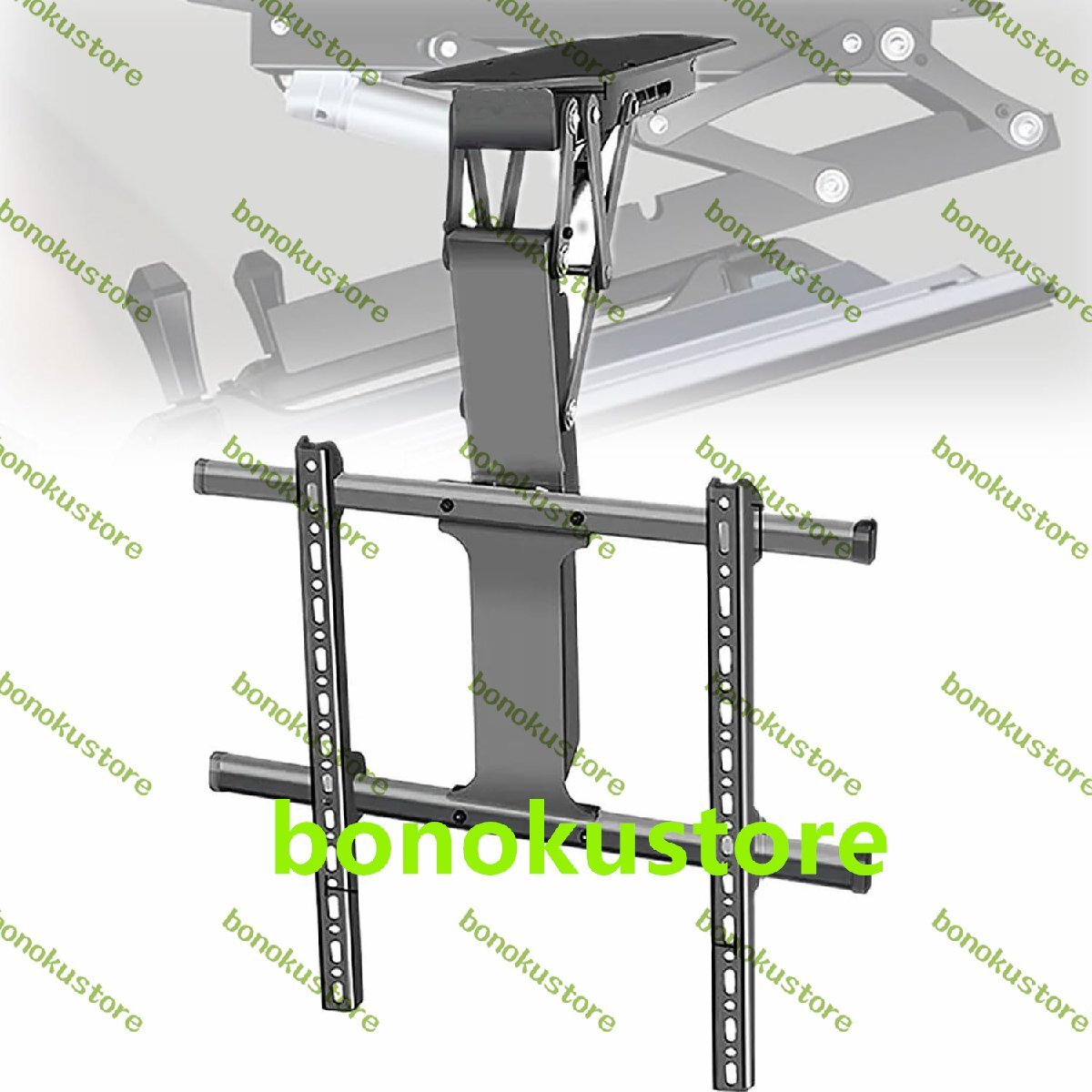 50インチ-70インチ電動テレビ天井マウント リモコン付き電動テレビブラケット 0?85°角度調整 最大耐荷重80kg 家庭 会議室 ホテル用拍卖
