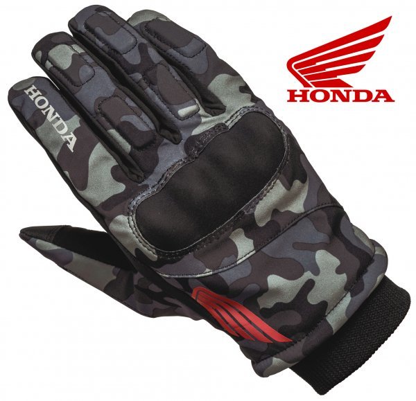 ■Honda プロテクトソフトシェルグローブ 0SYEJ-16L カモフラージュLL 防寒、ウインター、冬、ウォーマー拍卖