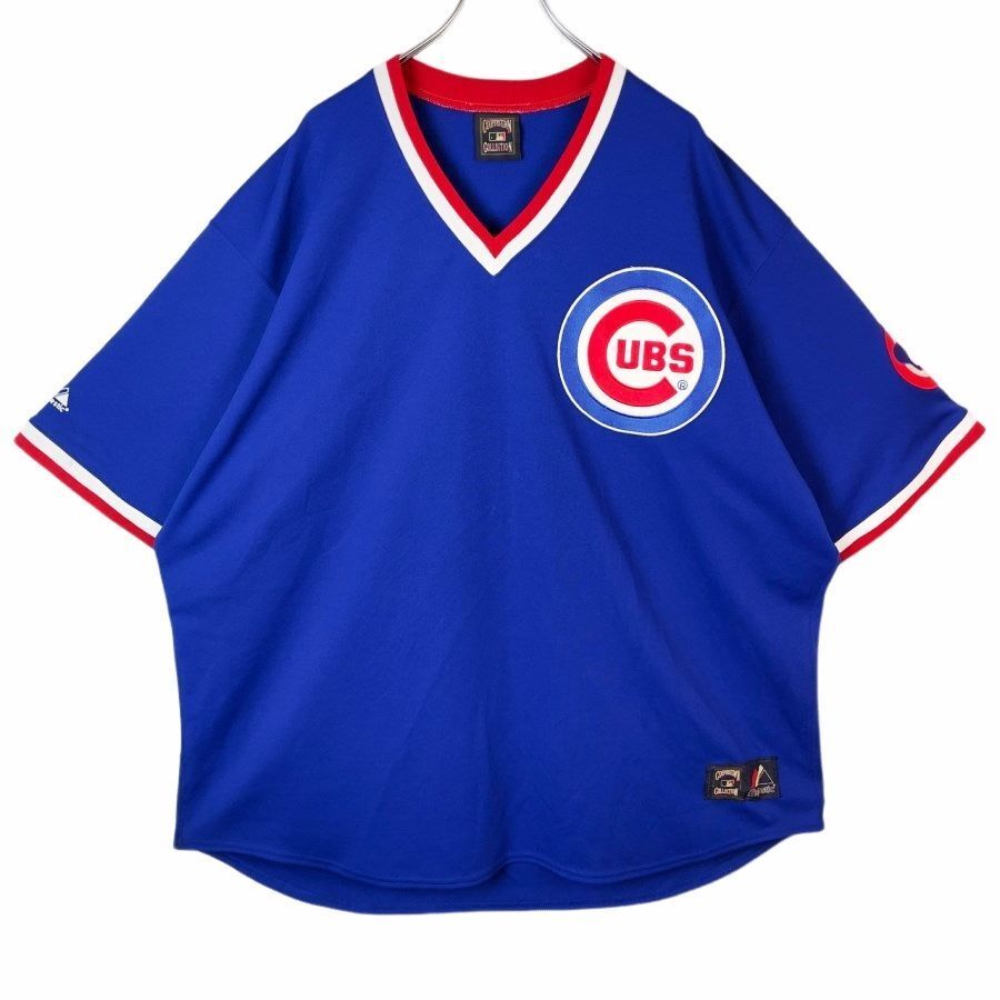 マジェスティックMajesticクーパーズタウンcooperstownシカゴ・カブスMLBゲームTシャツVネックベースボールシャツユニフォーム野球41213拍卖