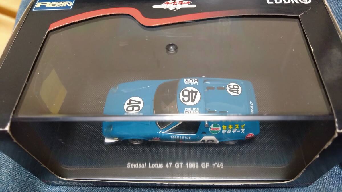 1/43 EBBRO 1969年日本グランプリ セキスイロータス47GT#46 高野ルイ、吉田隆郎 【ワイパー外れ】拍卖
