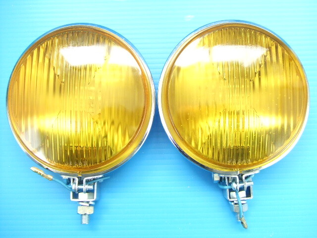 当時物 新品 日本製 12cm 凸レンズ 山型 丸型 丸形 フォグランプ 旧車 レトロ ビンテージ 高速有鉛 ホットロッド マーシャル シビエ KY Dia拍卖