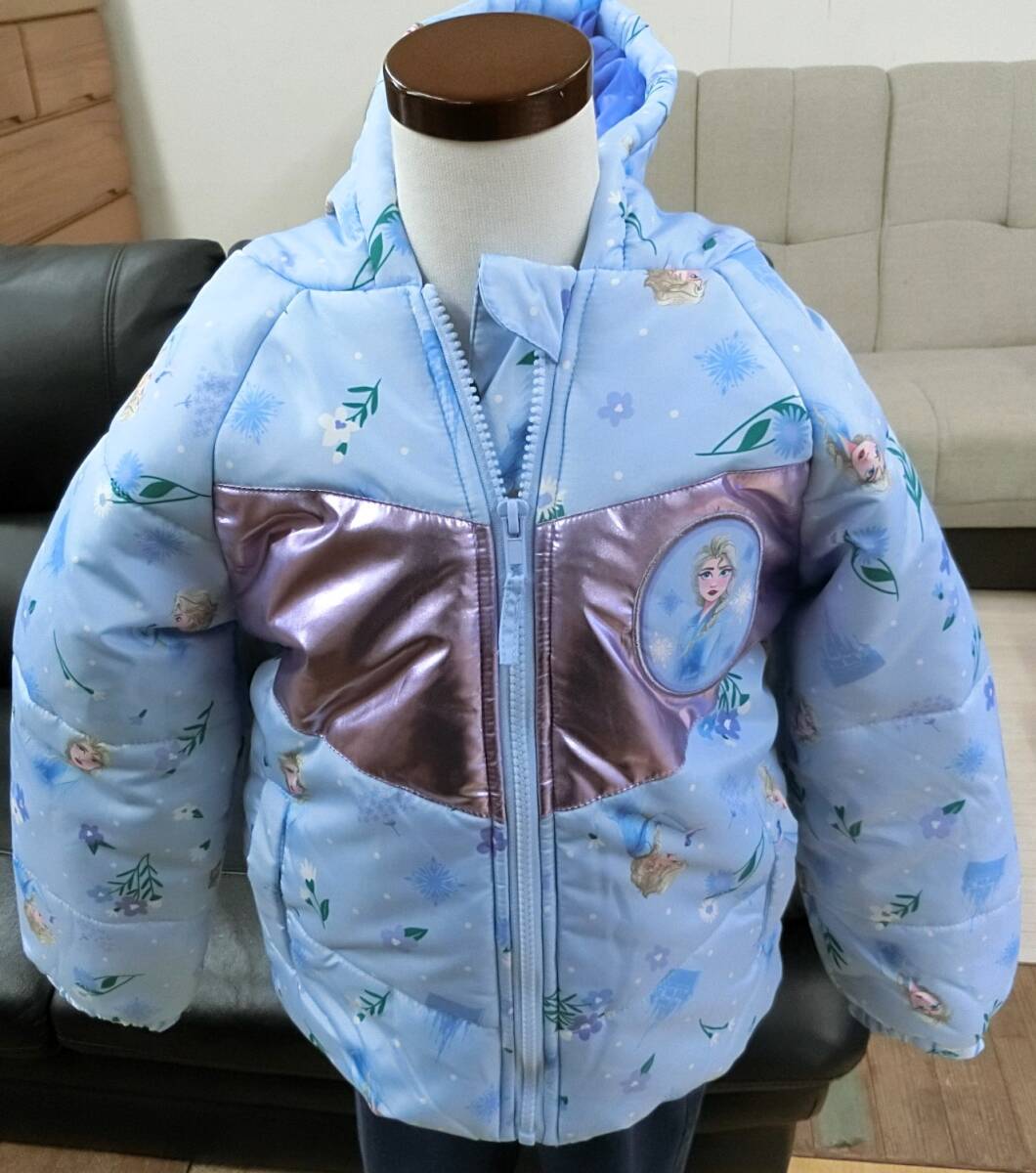 【未使用品】子どもジャンパー(フード付き)FROZEN 5才用 53444拍卖