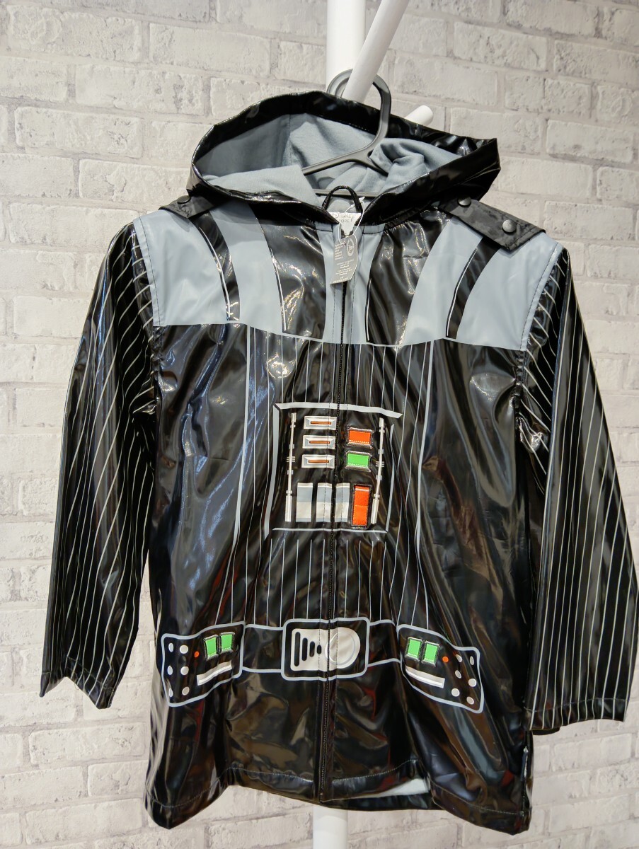 120 新品 USAディズニーストア購入 ダースベイダー レインコート 裏地付ふ拍卖