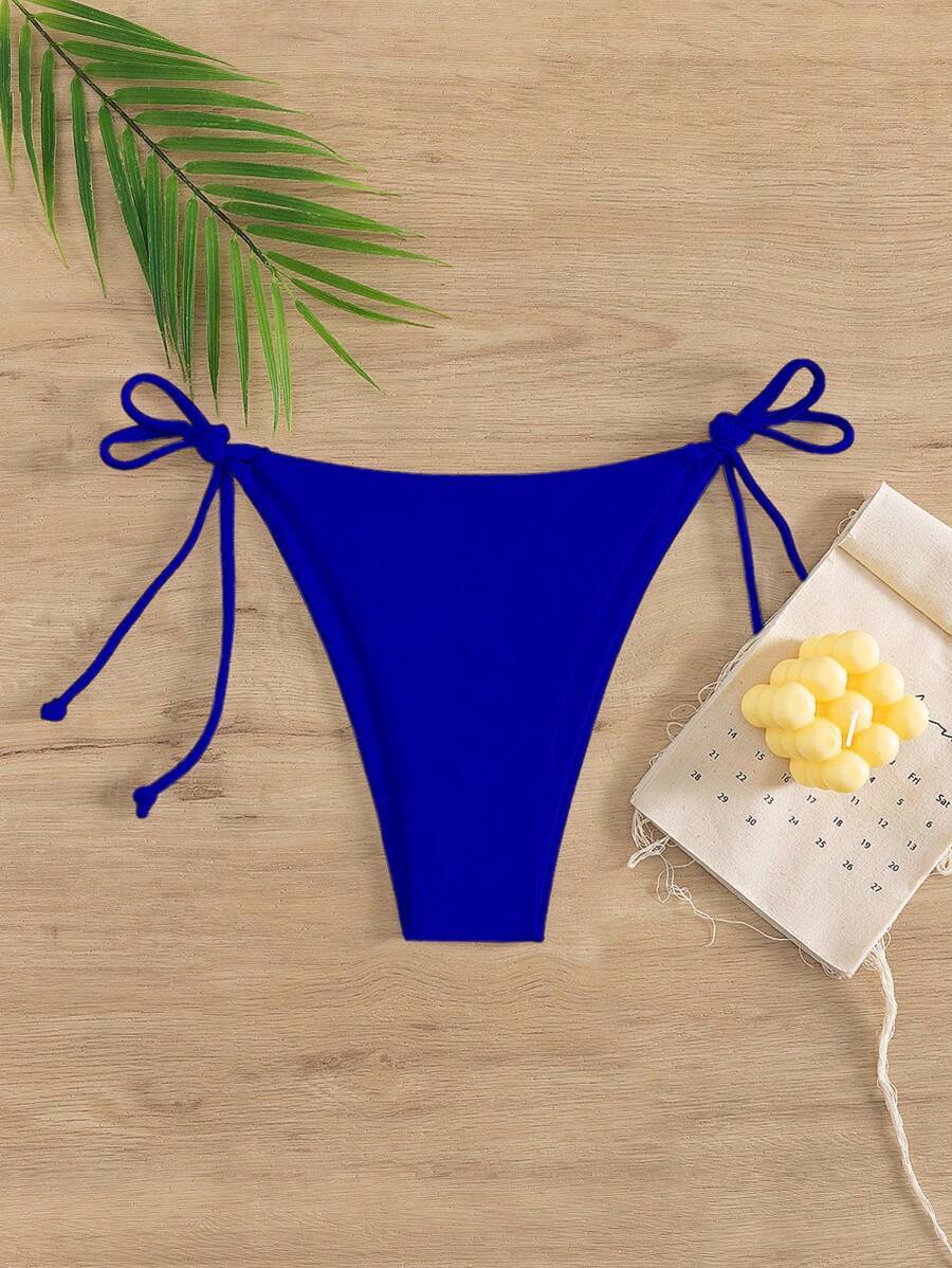 レディース 水着 ボトムス シンプルなワンカラー ビキニボトム レディース 夏用拍卖