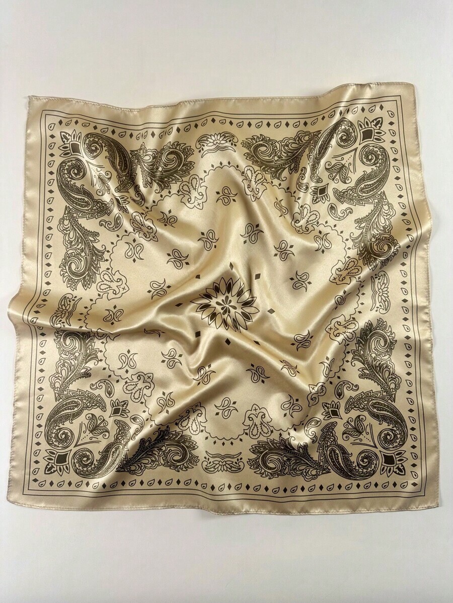 アクセサリー レディース スカーフ 1枚 レディース クラシック ペイズリー柄 スクエアスカーフ 上品なネッカチーフバンダナ 女性拍卖