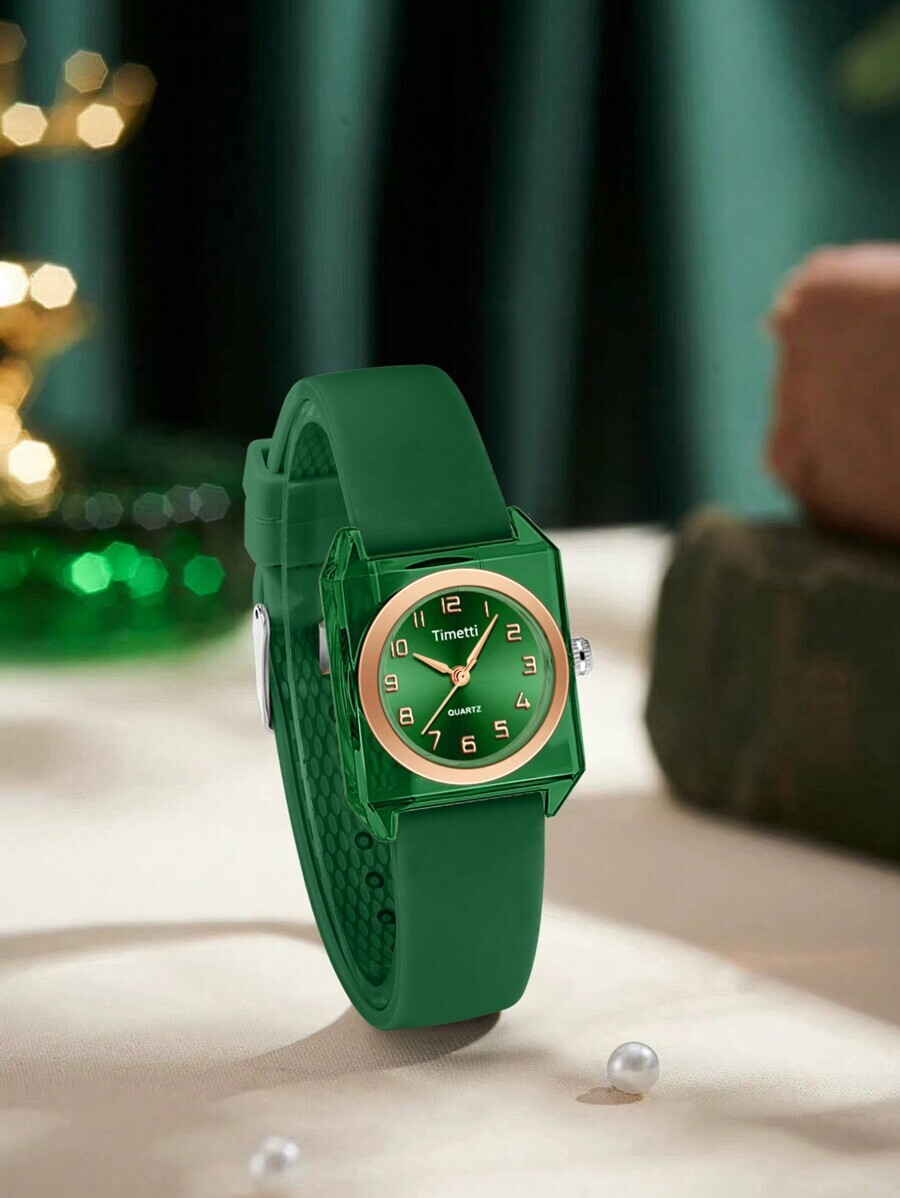 腕時計 レディース クォーツ 1個 レトロ スクエアフェイス クォーツ レディース腕時計、日常的な着用に適しています拍卖