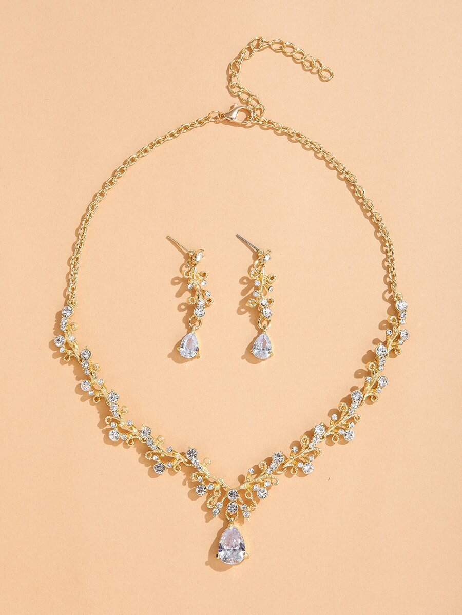 ジュエリー レディース セット 3本入り ラインストーン ジュエリーセット拍卖