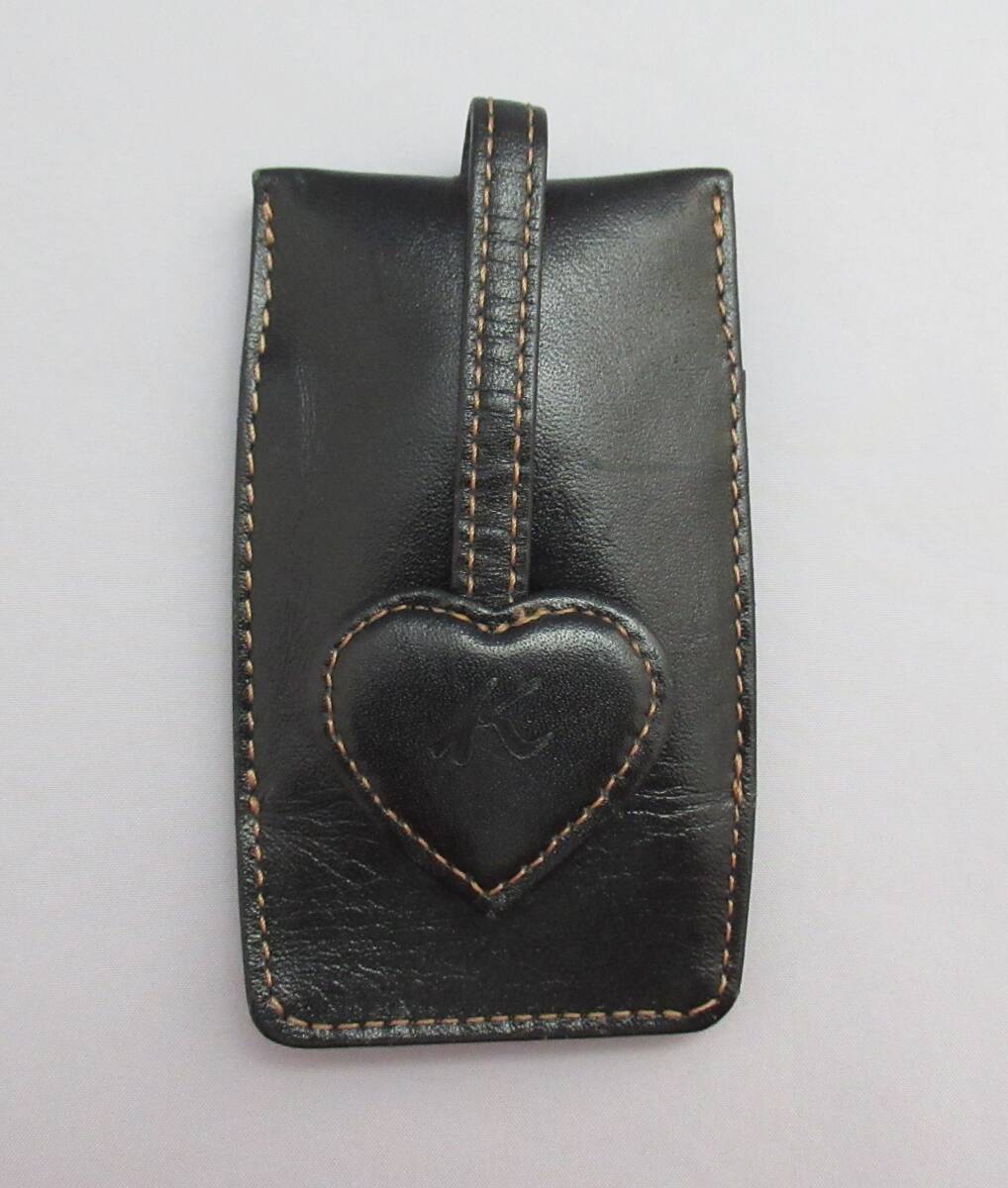 Kitamura/キタムラ●キーケース キーチャーム レザー ハートモチーフ MOTOMACHI 横浜 元町拍卖