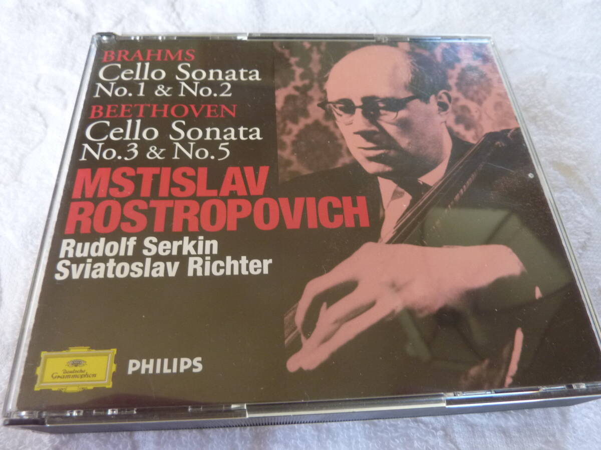 2枚組 Rostropovich / Brahms - Beethoven F3拍卖