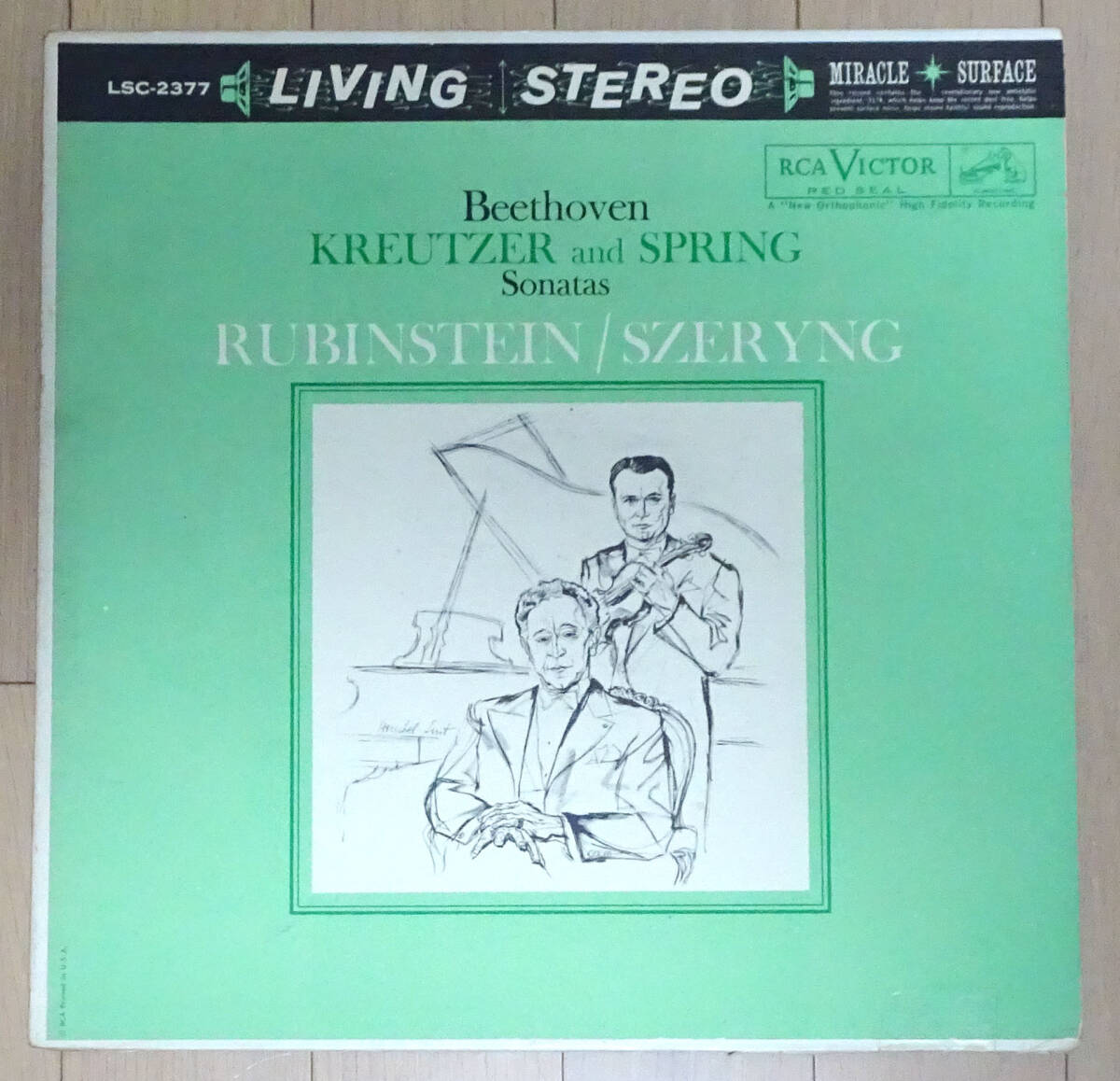 希少! 米RCA LSC-2377 Shaded-Dog ベートーヴェン: ヴァイオリン・ソナタ シェリング拍卖
