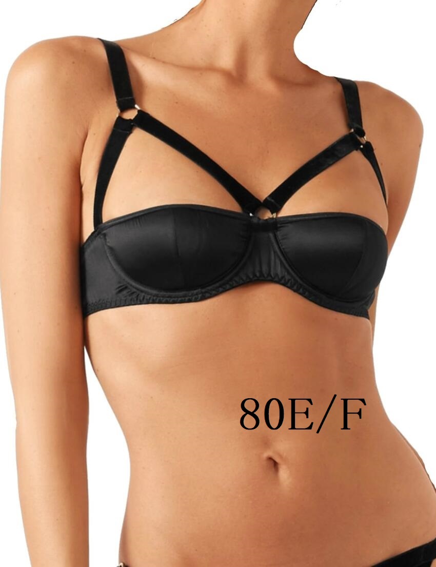 E~F80☆Coco de Mer ココデメール ブラ シルク混 セクシー 黒拍卖