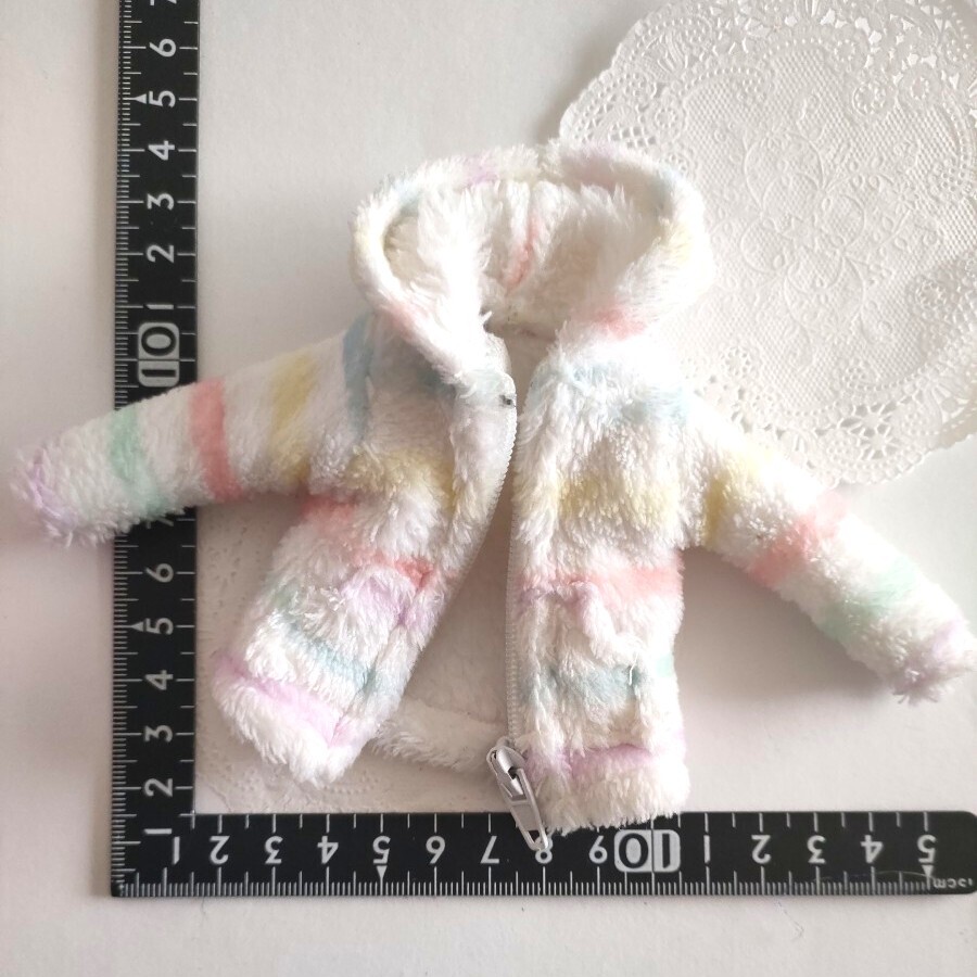 5r0120 ドール用 ふわふわ ルームウエア フード 長袖 パーカー momoko ジェニー ピュアニーモ リカちゃん ネオブライス 1/6ドール タカラ拍卖