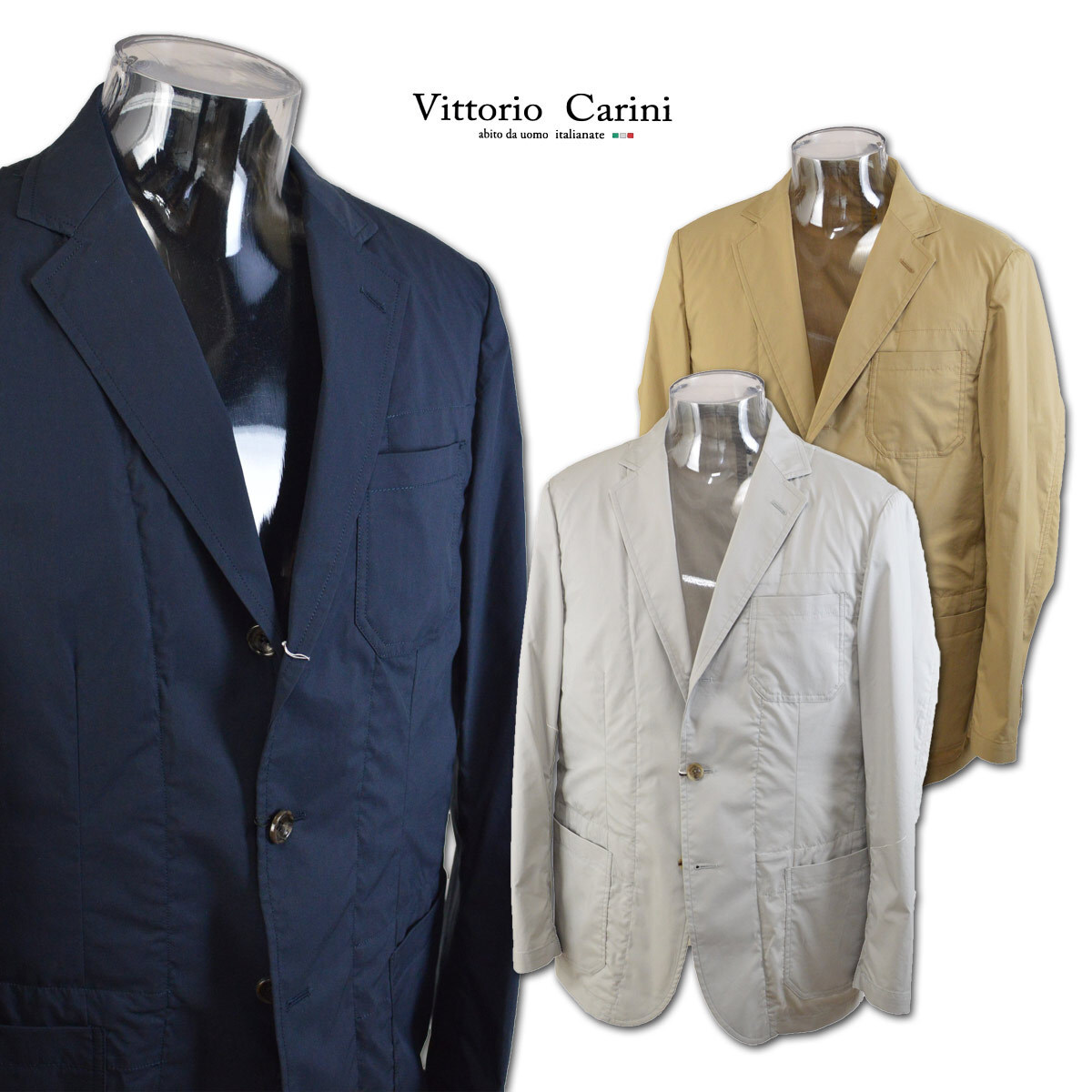 50%OFF【カリーニ】メンズ ジャケット(48)L 紺 2230-6020-53 Carini 春夏 セール カジュアル テーラード 上質素材 おしゃれ かっこいい @拍卖