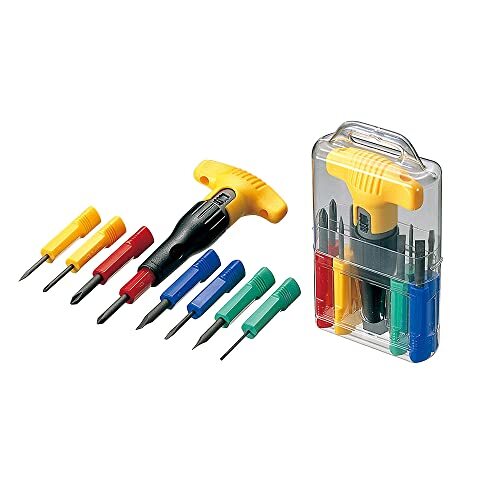 アネックス(ANEX) ドライバーセット T型ラチェット付 8本組(+0/+1/+2/-1.8/-2.5/-5/-6/キ拍卖